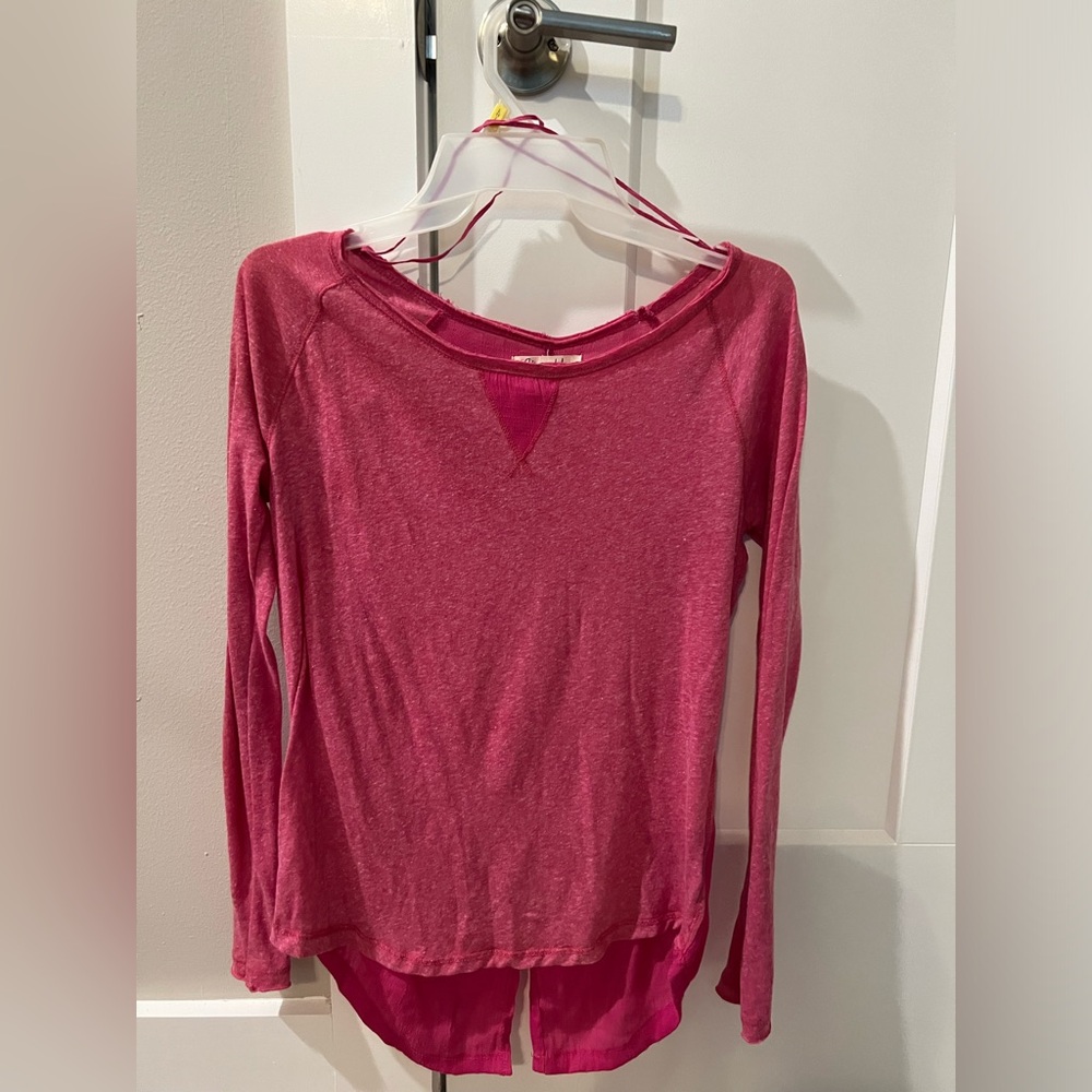 Aeropostale Hot Pink Long Sleeve Shirt